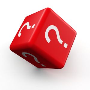 bigstock Question mark symbol dice roll 18529607