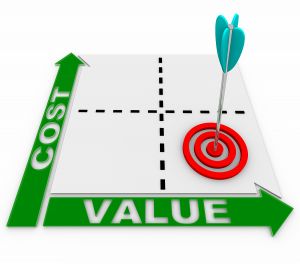bigstock Cost Value Matrix   Arrow And  9732935